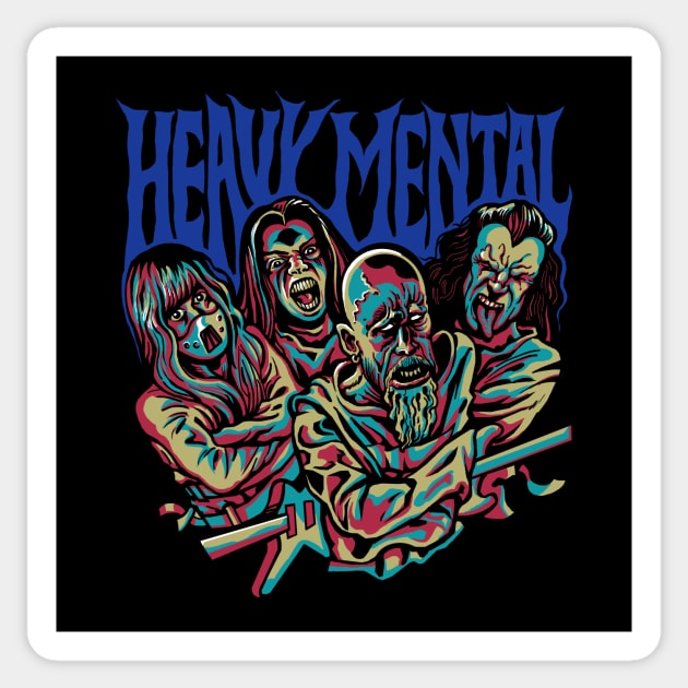 HEAVY MENTAL Sticker by ugurbs